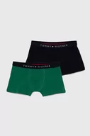 Majtki dla dzieci - Tommy Hilfiger bokserki bawełniane dziecięce 2-pack kolor zielony - miniaturka - grafika 1