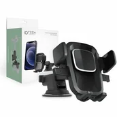 Uchwyty samochodowe do telefonów - Tech-Protect UCHWYT SAMOCHODOWY TECH-PROTECT V2 DASH & WINDSHIELD CAR MOUNT BLACK 3094 - miniaturka - grafika 1