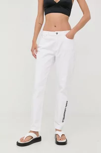 KARL Lagerfeld Lagerfeld jeansy damskie high waist - Spodnie damskie - miniaturka - grafika 1