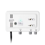 Wzmacniacze antenowe - Wzmacniacz Antenowy Wewnętrzny 2 Wyjścia Lte700 Ai-271 Alcad - miniaturka - grafika 1