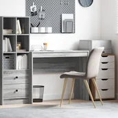 Biurka - vidaXL Biurko komputerowe Szare sonoma MDF 100 x 40 x 76 cm Proste - miniaturka - grafika 1