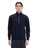 Bluzy męskie - TOM TAILOR Bluza męska, 10668 - Sky Captain Blue, L - miniaturka - grafika 1