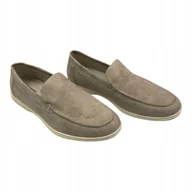 Mokasyny męskie - Mokasyny męskie zamszowe Old Money 44 - miniaturka - grafika 1