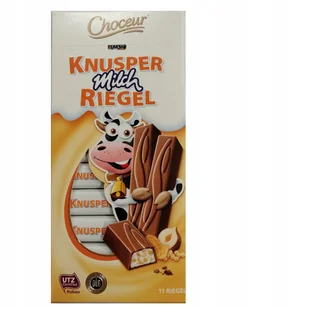 KNUSPER Milch RIEGEL BATONIKI 11 szt 200g z Niemiec - Przekąski dla dzieci - miniaturka - grafika 1