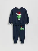Bluzy i sweterki niemowlęce - Reserved - Komplet Grinch - granatowy - miniaturka - grafika 1