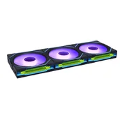 Chłodzenie wodne - Lian Li Uni Fan SL-INF WIRELESS 120 Obudowa komputera Chłodnica cieczy all-in-one 12 cm Czarny 12RSLIN1W3B - miniaturka - grafika 1