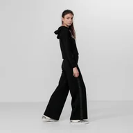 Spodnie sportowe damskie - Damskie spodnie dresowe GUESS ALLIE SCUBA WIDE PANTS - miniaturka - grafika 1