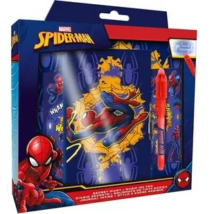 Pamiętnik z magicznym długopisem Spiderman SP50069 - Szkolne artykuły papiernicze - miniaturka - grafika 1