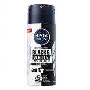 Dezodoranty i antyperspiranty męskie - Nivea Men Black White Antyperspirant Spray 100ML - miniaturka - grafika 1