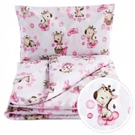 Pościel dla dzieci - POŚCIEL NIEMOWLĘCA 120x90cm DELIKATNA UKRYTE ZAMKI 2 ELEMENTY BAWEŁNA BabyU - miniaturka - grafika 1