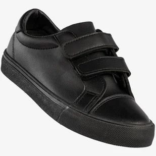 Trampki Dziecięce Ekoskóra Buty Na Rzepy Sportowe Czarne Apawwa RC14 Czarny 36 - Buty dla dziewczynek - miniaturka - grafika 1