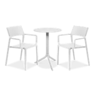 Meble ogrodowe - Zestaw Nardi TRILL/STEP 2+1 Bianco - miniaturka - grafika 1