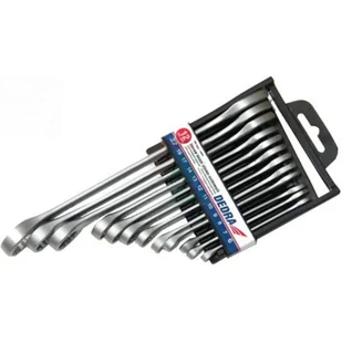 Dedra 1405 - 12 sztuk kluczy płasko - oczkowy CrV 6-14, 17, 19, 22 mm - Klucze i nasadki - miniaturka - grafika 1