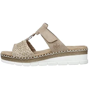 Rieker Damskie sandały V1243, beżowy, 41 EU - Moda i Uroda OUTLET - miniaturka - grafika 1