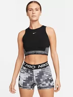 Koszulki sportowe damskie - Nike Top sportowy w kolorze czarnym - miniaturka - grafika 1