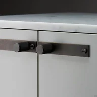 Zawiasy, okucia i inne akcesoria - Gałki meblowe z podkładką FURNITURE KNOB PLATE Mosiężne Palony Brąz - miniaturka - grafika 1