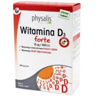 Witaminy i minerały - Physalis Witamina D3 forte Suplement diety 100 kaps. - miniaturka - grafika 1