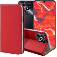 Etui i futerały do telefonów - ETUI Z KLAPKĄ DO REALME NOTE 50 / C51 / C53 4G CZERWONE MAGNETYCZNE KABURA - miniaturka - grafika 1