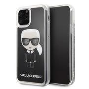 KARL LAGERFELD Karl Lagerfeld Iconic Glitter etui iPhone 11 Pro Max (czarne) KLHCN65ICGBK