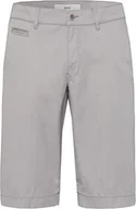 Spodenki damskie - BRAX Męskie szorty bari bermudy w stylu sportowym chinosowe, Szary (platyna 08), 42 PL - miniaturka - grafika 1