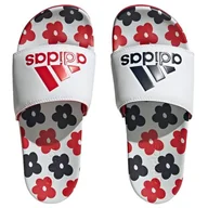 Klapki i japonki damskie - Klapki adidas Adilette Comfort HQ7081 białe - Adidas - miniaturka - grafika 1