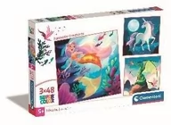 Puzzle - Puzzle 3x48 Super Kolor Fantastic Creatures - miniaturka - grafika 1