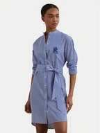 Sukienki - LAUREN RALPH LAUREN Sukienka koszulowa 200963845001 Niebieski Straight Fit - miniaturka - grafika 1