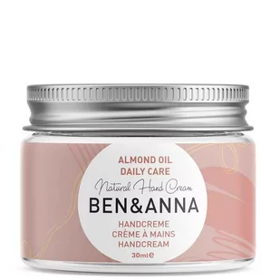 Anna BEN & Naturalny krem do rąk z olejem migdałowym 30 ml Ben - Kremy i maski do rąk - miniaturka - grafika 1