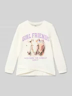 Bluzy dla dziewczynek - Bluza o kroju regular fit z mieszanki bawełny - miniaturka - grafika 1