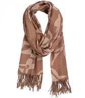 Apaszki i szaliki damskie - Ciepły stylowy szal szalik abstrakcyjny wzór miękki gładki 180x70 cm - miniaturka - grafika 1