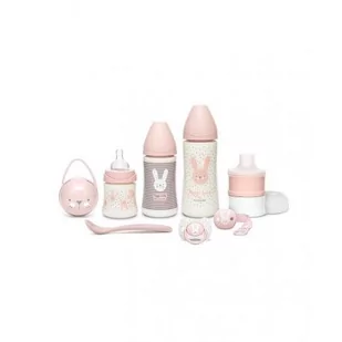 Suavinex Zestaw startowy welcome premium różowy Hygge Baby - Butelki dla niemowląt - miniaturka - grafika 1
