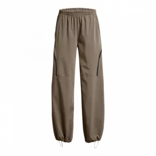 Damskie spodnie treningowe Under Armour UA Unstoppable Airvent Parachute Pant - brązowe - UNDER ARMOUR - Spodnie sportowe damskie - miniaturka - grafika 1