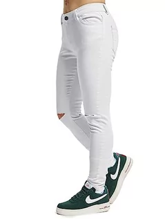 Spodnie damskie - Urban Classics Damskie spodnie damskie, biały (White 220), 28W / 30L - grafika 1