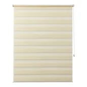 Rolety - Roleta dzień/noc OPP 136,6 x 160 cm kremowa - miniaturka - grafika 1