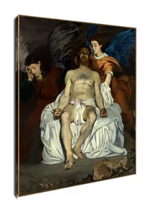 The Dead Christ with Angels, Edouard Manet - obraz na płótnie Wymiar do wyboru: 30x40 cm - Obrazy i zdjęcia na płótnie - miniaturka - grafika 1