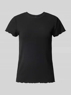 T-shirt o kroju slim fit z dodatkiem wiskozy model ‘NICCA’ - Koszulki i topy damskie - miniaturka - grafika 1