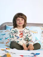 Swetry dla chłopców - Sinsay - Bluza - kremowy - miniaturka - grafika 1