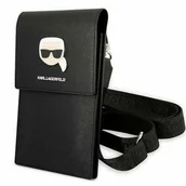 Etui i futerały do telefonów - Karl Lagerfeld Etui uniwersalne / wsuwka 170 x 90 mm black Metal Karl Head - miniaturka - grafika 1