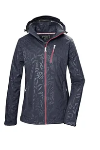 killtec Damska kurtka softshellowa/kurtka outdoorowa z odpinanym kapturem KOS 122 WMN SFTSHLL JCKT FLORAL, ciemnoniebieska, 42, 42846-000 - Kurtki damskie - miniaturka - grafika 1