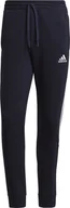 Spodnie sportowe męskie - Adidas Spodnie męskie adidas Essentials Tapered Cuff 3 Stripes granatowe GK8977 S - miniaturka - grafika 1