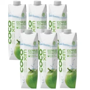 Cocoxim Naturalna woda kokosowa 100% Zestaw 6 x 1000 ml - Soki i napoje niegazowane - miniaturka - grafika 1
