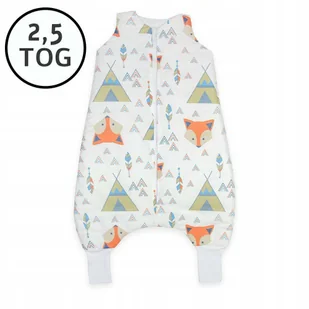 CAŁOROCZNY ŚPIWOREK Z NOGAWKAMI 56-68 XS 2,5 TOG BAWEŁNA100% PRODUKT POLSKI - Śpiworki dla dzieci - miniaturka - grafika 1