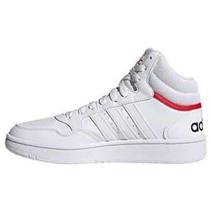adidas Hoops 3.0 Mid, Trampki damskie, Ftwr White Ftwr White Ftwr White, 37.5 EU - Trampki damskie - miniaturka - grafika 1