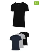 Koszulki męskie - Fila Koszulki (3 szt.) w kolorze czarnym, granatowym i białym - miniaturka - grafika 1