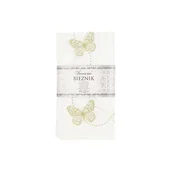 Obrusy i serwetki - Bieżnik biały ze złotymi motylami 175 x 40 cm Deccorino - miniaturka - grafika 1