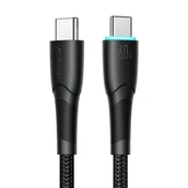Kable USB - Kabel przewód Starry Series USB-C - USB-C 60W 1m czarny - miniaturka - grafika 1