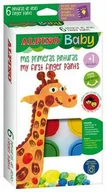 Przybory szkolne - ALPINO Farby baby do malowania palcami   6szt., ŻYRAFA - miniaturka - grafika 1