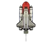 Urodziny dziecka - Godan Świeczka metaliczna Rakieta - 1 szt. SF-SWRM - miniaturka - grafika 1