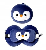 Akcesoria do bielizny - Poduszka podróżna Opaska na oczy do spania Relaxeazzz Pingwin - miniaturka - grafika 1