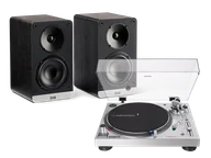 Zestawy stereo - Audio-Technica AT-LP120X (srebrny) + Connex (czarny) - miniaturka - grafika 1